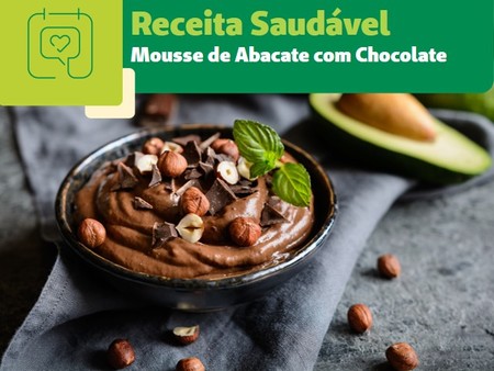 Left or right mouse de abacate com chocolate